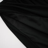 Ivona Black Halterneck Ribbon Design Mini Dress