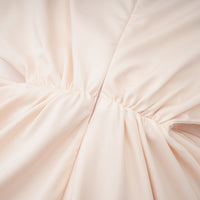 Joaquín Neutral Braid Detail Ruched Dress Maxi