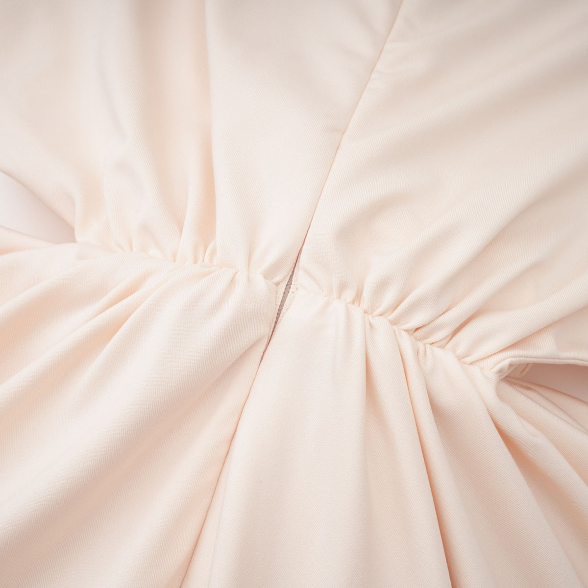 Joaquín Neutral Braid Detail Ruched Dress Maxi