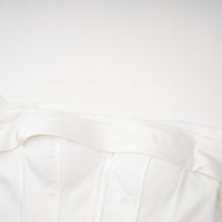 Víctor White Off-Shoulder Lace Panel Maxi Dress
