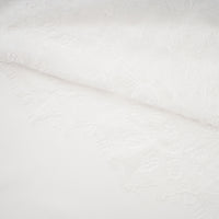 Víctor White Off-Shoulder Lace Panel Maxi Dress