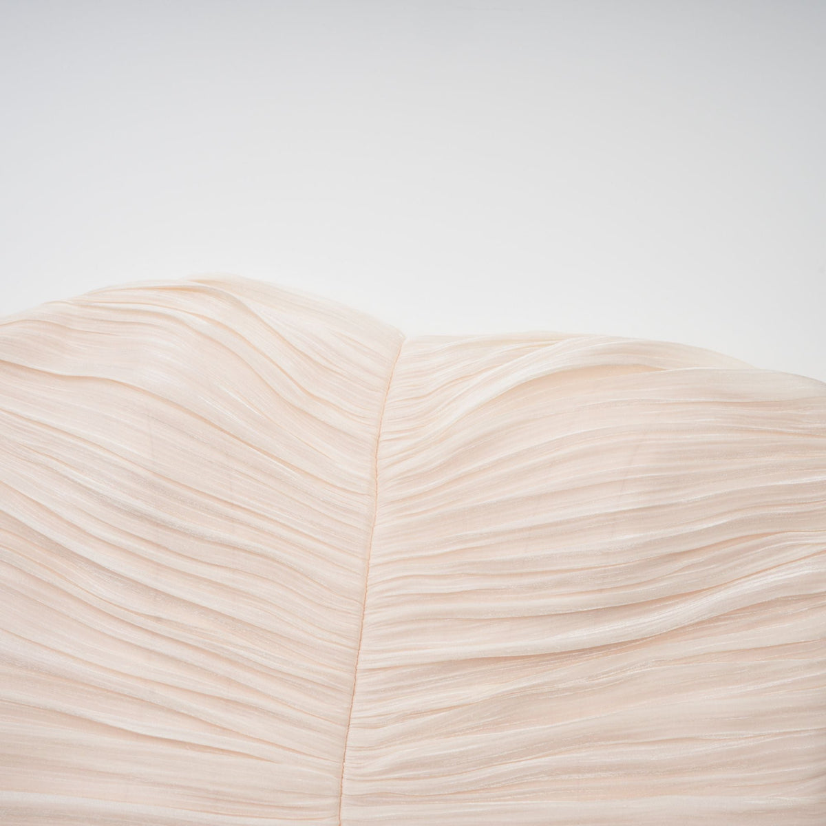 Céleste neutrals ruffled pleated maxi dress