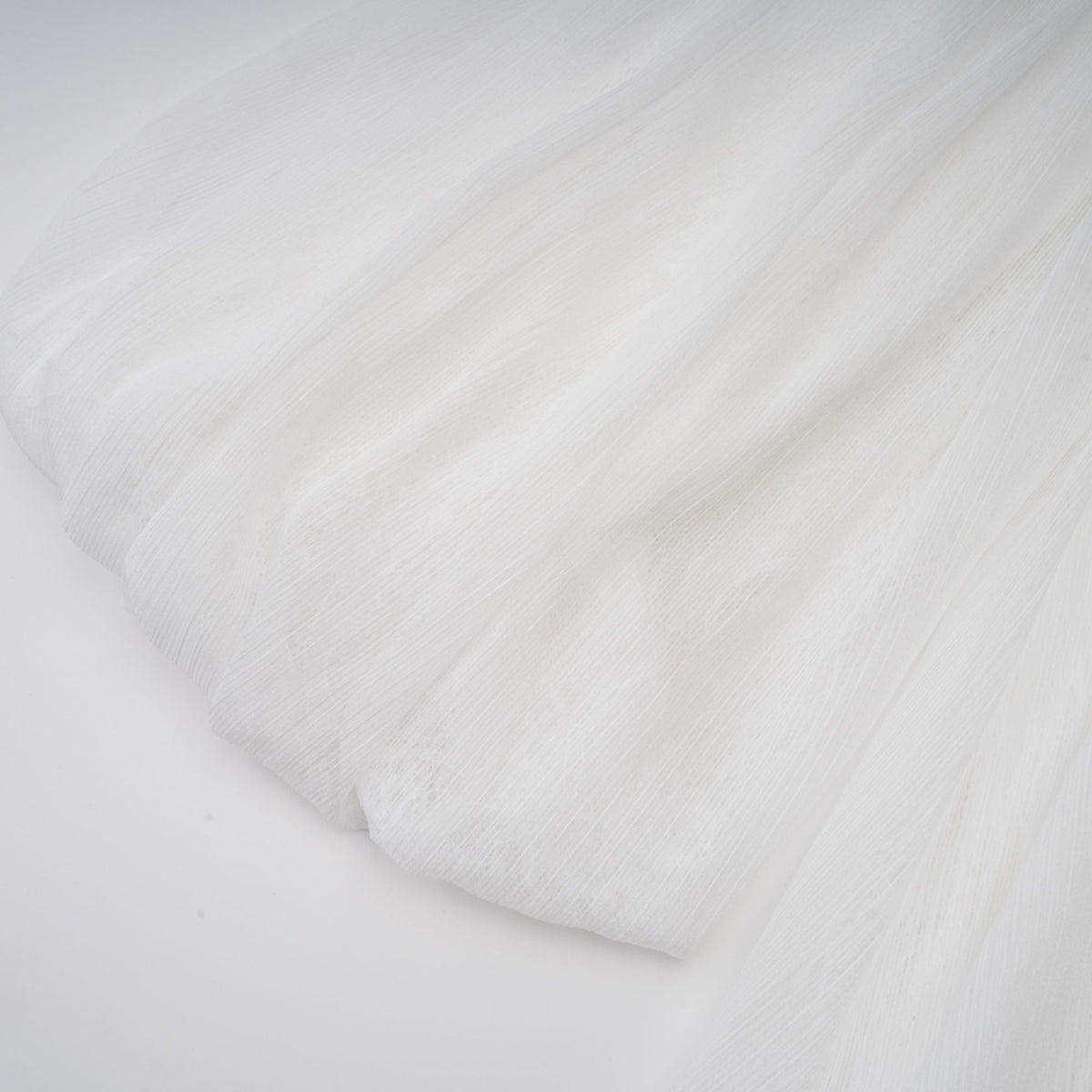 Hortense white floral-appliqué pleated tulle mini dress