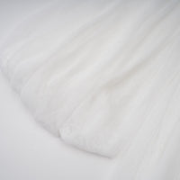 Hortense white floral-appliqué pleated tulle mini dress