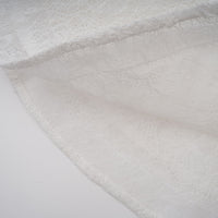 Isoline white semi-sheer lace top & shorts & dress matching set