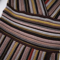 Phoebe Brown Vertical Stripe Knit Midi Dress