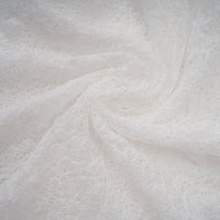 Isoline white semi-sheer lace top & shorts & dress matching set