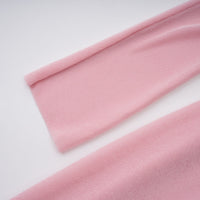 Moderne Pink Shawl Panel Ruched Maxi Dress