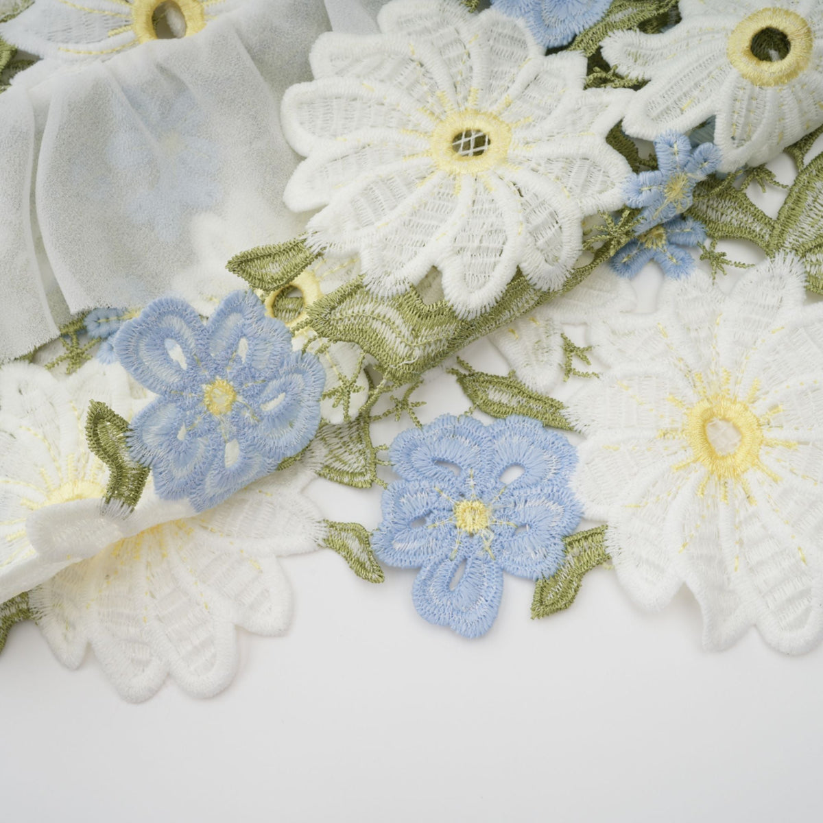 Clémence floral embroidered midi dress