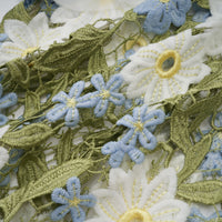 Clémence floral embroidered midi dress