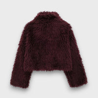 Mile – Luxury Faux Fur in Deep Burgundy
