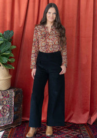 Esta Corduroy Pants Black
