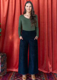 Esta Corduroy Pants Black