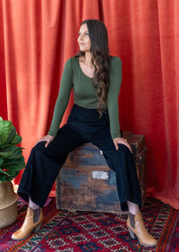 Esta Corduroy Pants Black