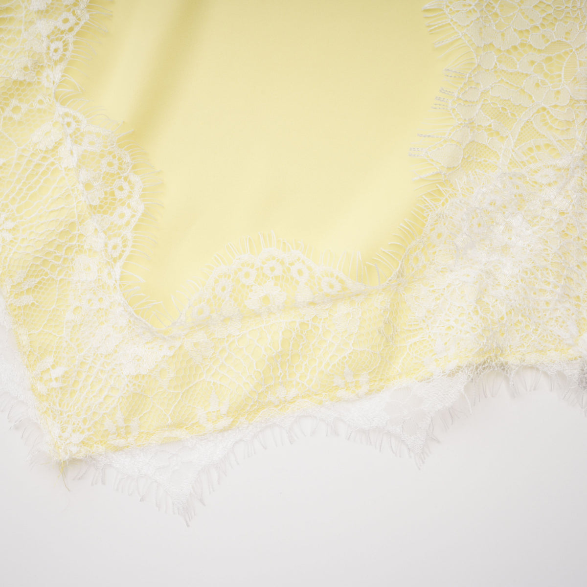 Fiamma Yellow Gathered Lace Panel Maxi Dress