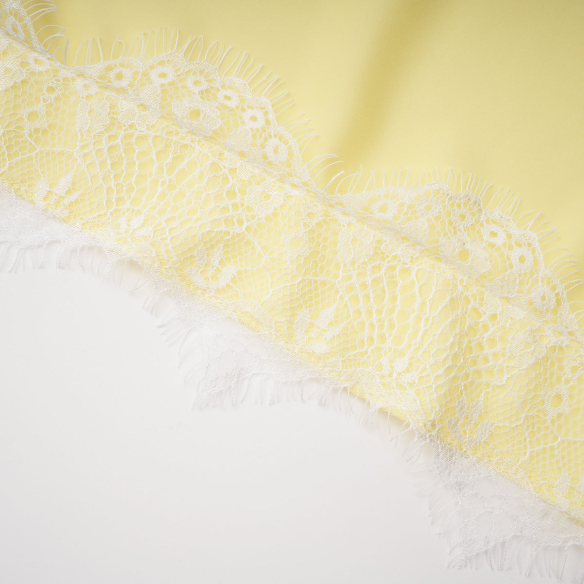 Fiamma Yellow Gathered Lace Panel Maxi Dress