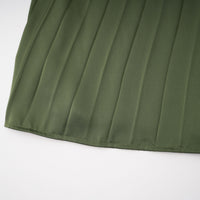 Firoozeh Emerald Green One Shoulder Pleated Maxi Dress