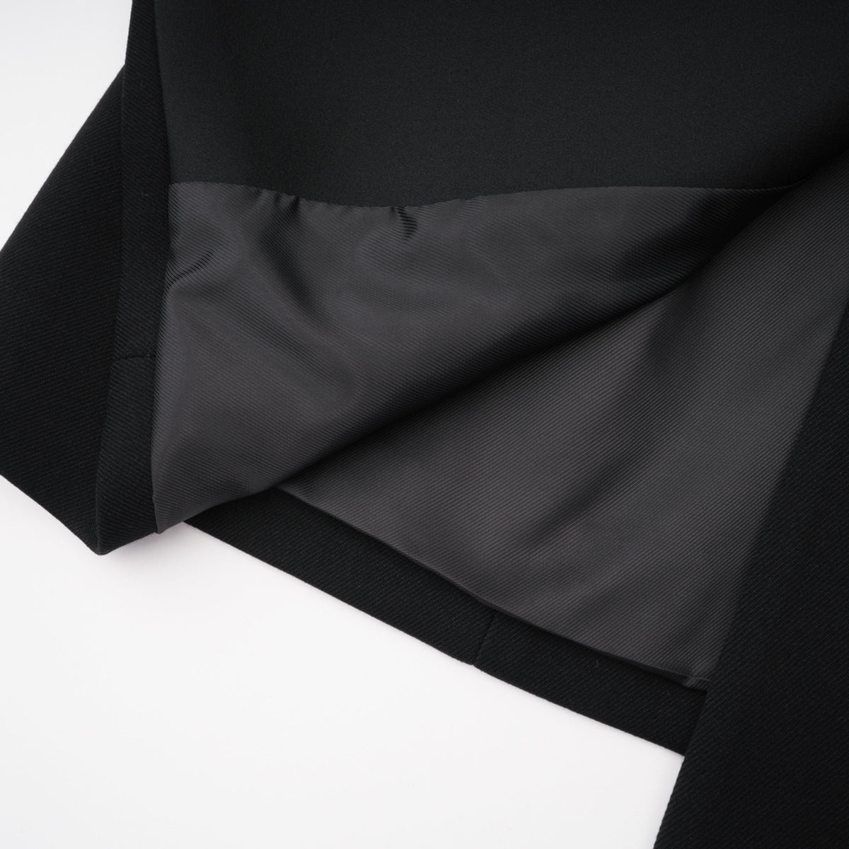 Fleur Black Blazer Mini Dress with Satin Panels