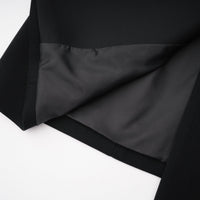Fleur Black Blazer Mini Dress with Satin Panels