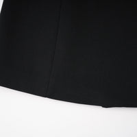 Fleur Black Blazer Mini Dress with Satin Panels