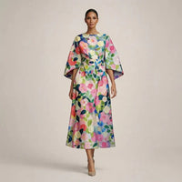Moxlan | Elegant Floral Dress