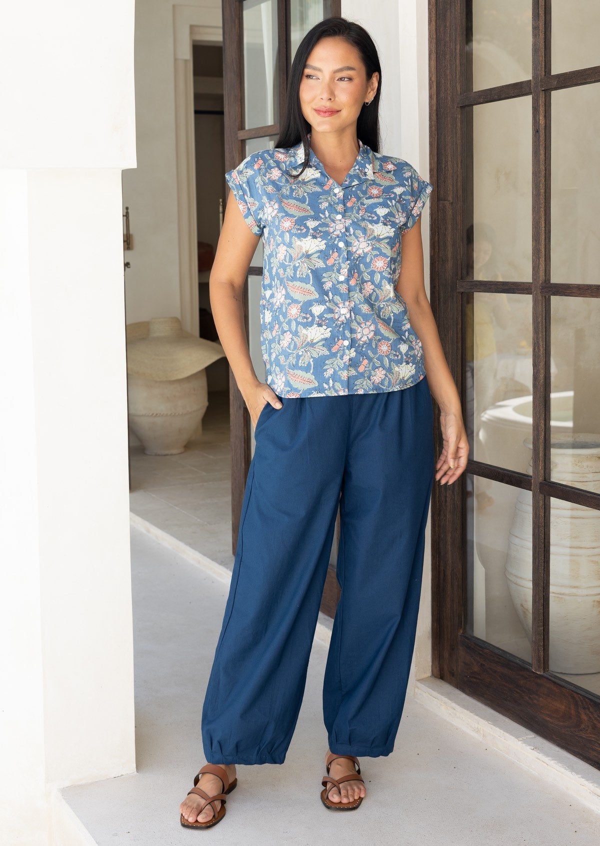 Greta Pants Gibraltar Sea