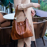 Leather Hobo Handbag + FREE Pouch Wallet