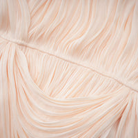 Halvard Neutrals Pleated Ruffled Mini Dress