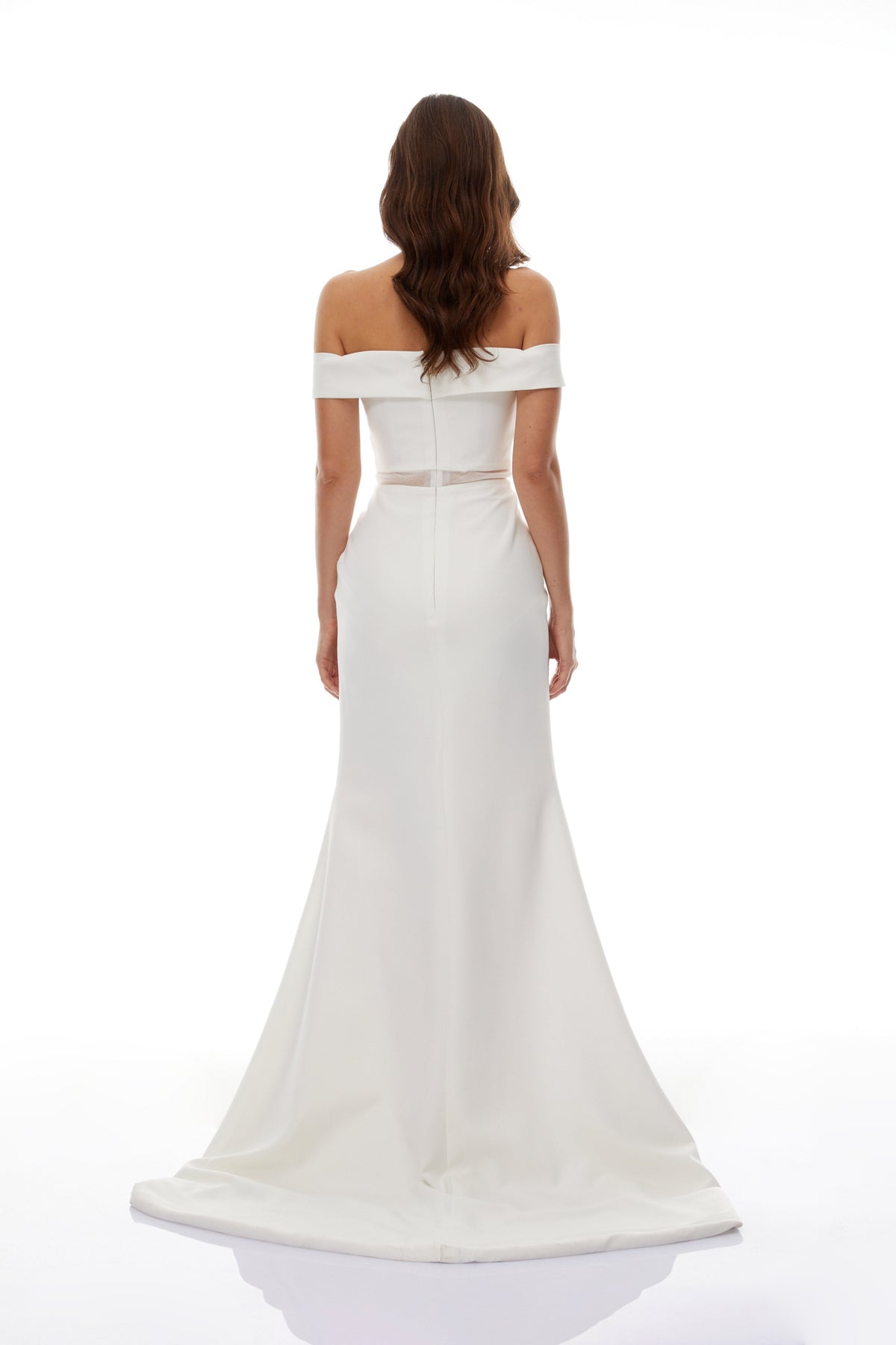 Ingrid White Off Shoulder Mermaid Maxi Dress