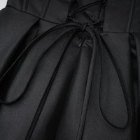 Ivana Black Corset Bodice Maxi Gown