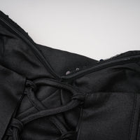 Ivana Black Corset Bodice Maxi Gown
