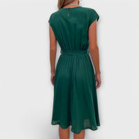 Mireia – Pleated Dress with Waist Tie