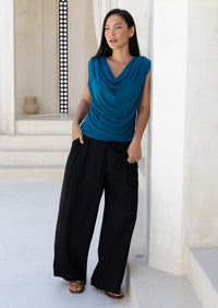 Jaya Pant Black Rayon