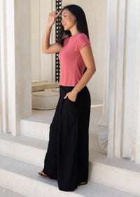 Jaya Pant Black Rayon