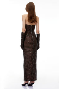 Josie Black Maxi Dress with Bow Detail