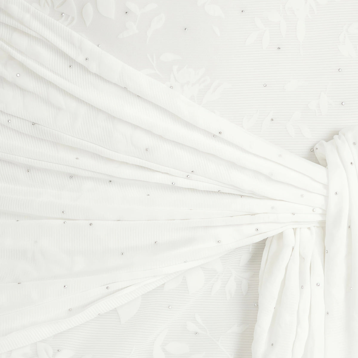 Kgothatso White Embellished Floral Sheer Maxi Dress
