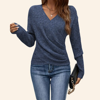 Elouise™ Elegant Wrap V-Neck Top