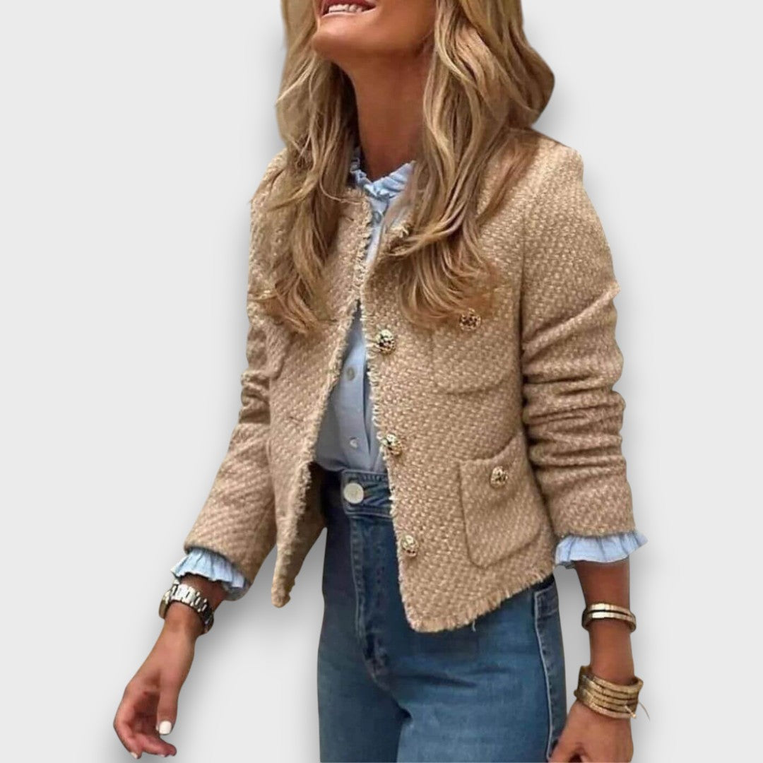 Gracia — Textured Tweed Jacket with Timeless Elegance