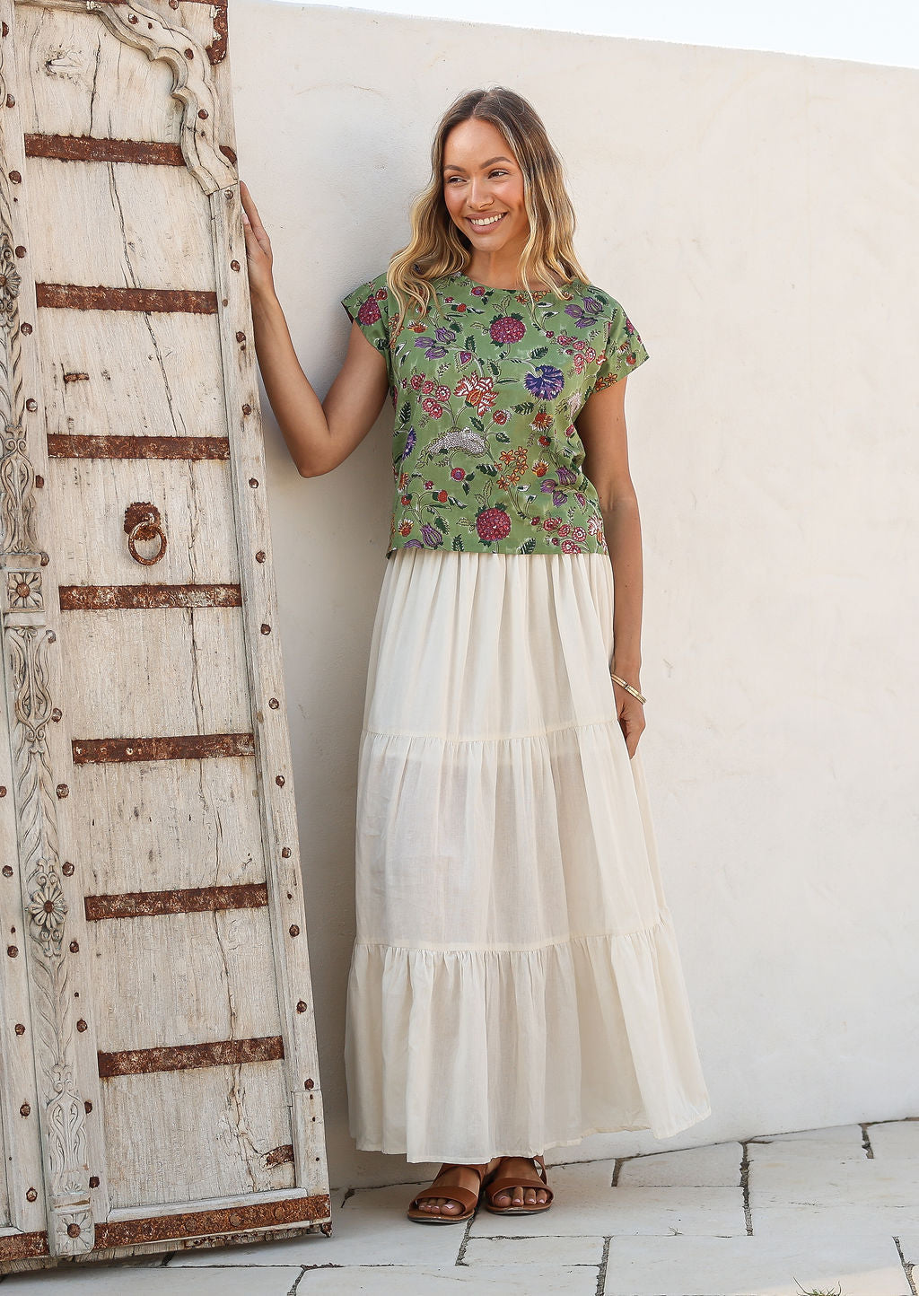 Maxi Skirt Natural White