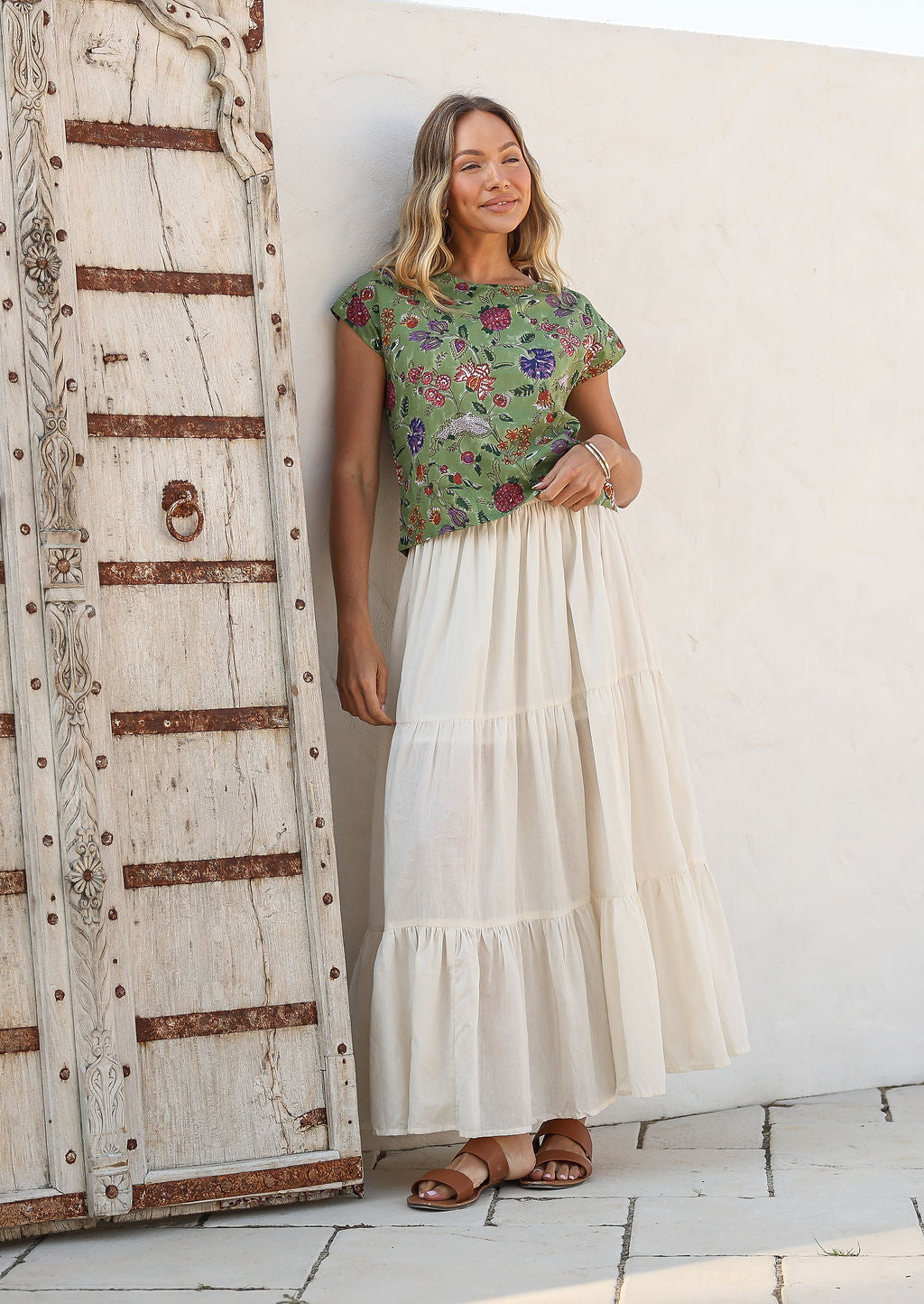 Maxi Skirt Natural White