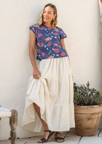 Maxi Skirt Natural White