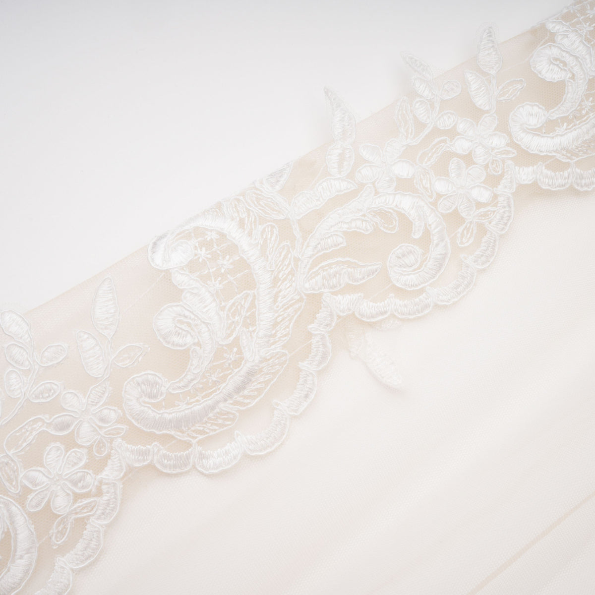 Mieke White Semi-Sheer Lace Maxi Dress