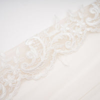 Mieke White Semi-Sheer Lace Maxi Dress