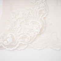 Mieke White Semi-Sheer Lace Maxi Dress