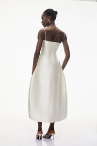 Nimue Ivory Sweetheart Midi Dress