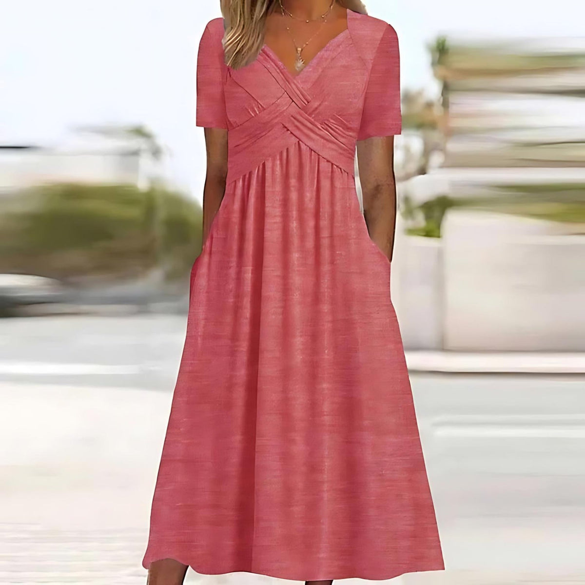 ISADORA | ELEGANT A-LINE MIDI DRESS - Bundle deal