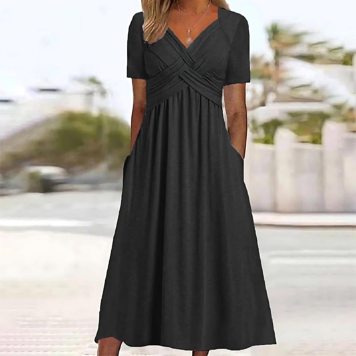 ISADORA | ELEGANT A-LINE MIDI DRESS - Bundle deal