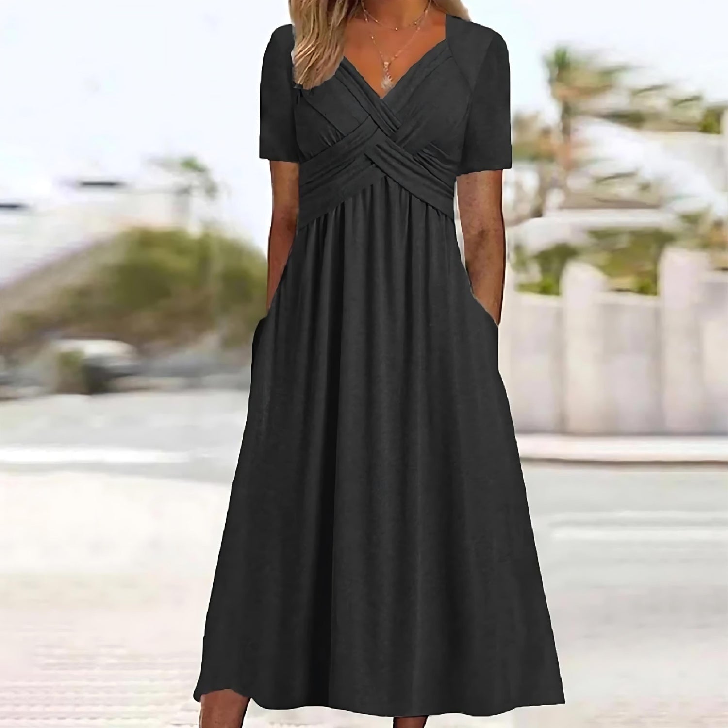 ISADORA | ELEGANT A-LINE MIDI DRESS - Bundle deal