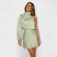 Masela – Draped One-Shoulder Mini Dress