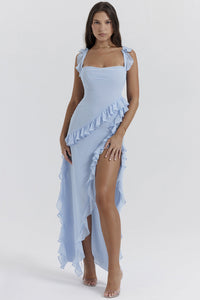 Amira Long Dress – Sky Blue